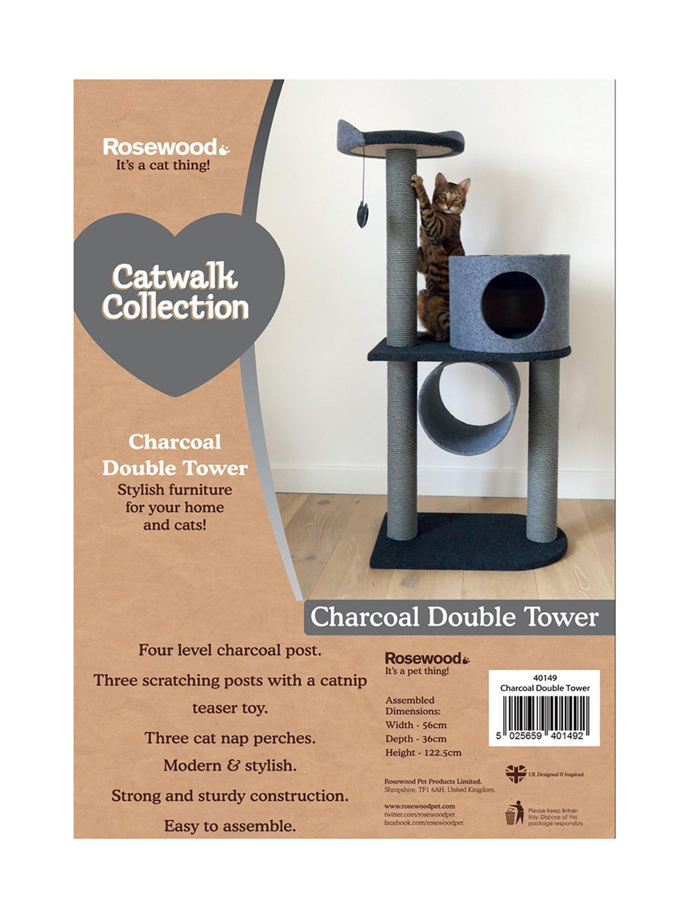 rosewood-felt-cat-double-tower--nbspcharcoalstillFront