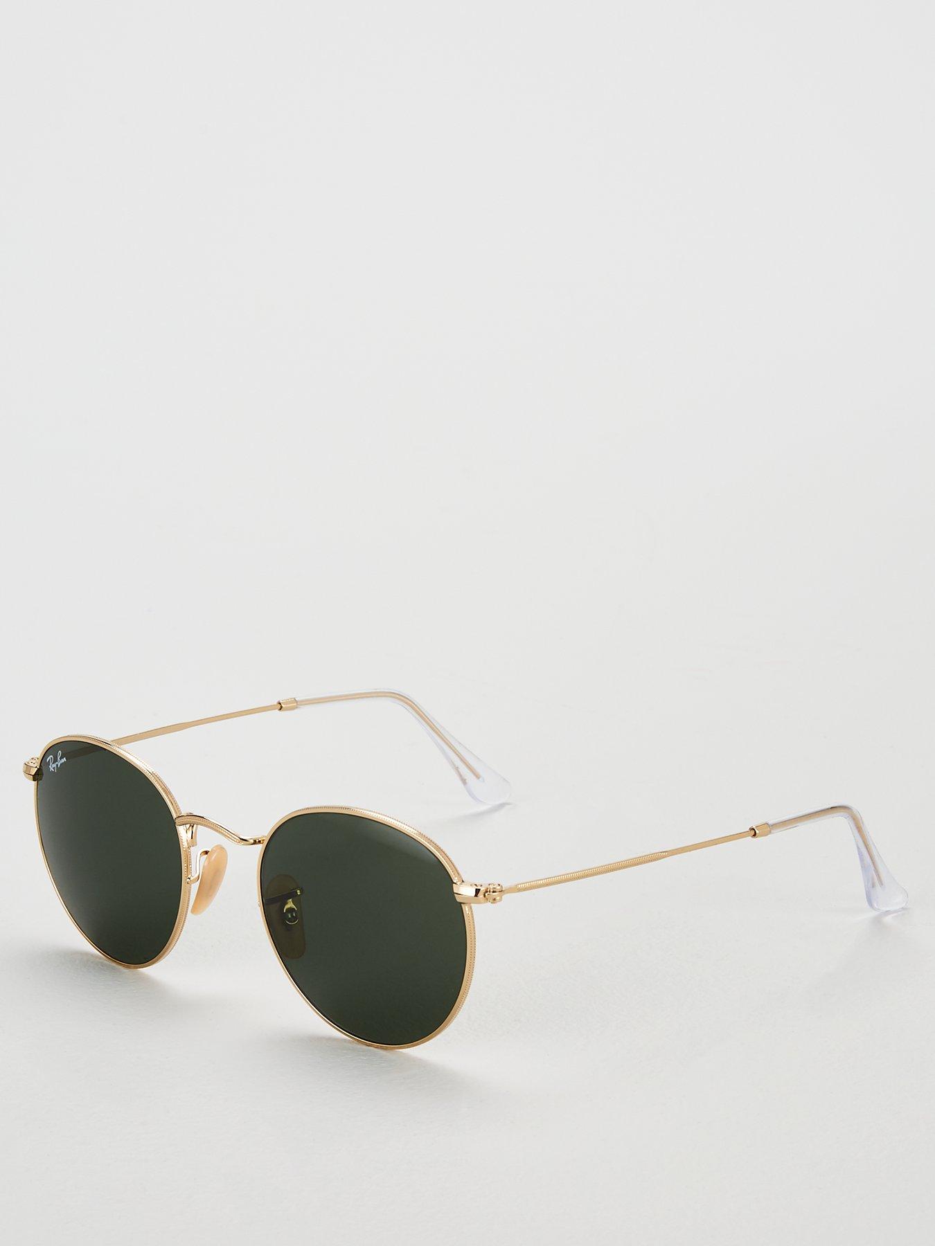 Image 1 of 4 of Ray-Ban Ray-Ban Round 0RB3447 Sunglasses - Gold