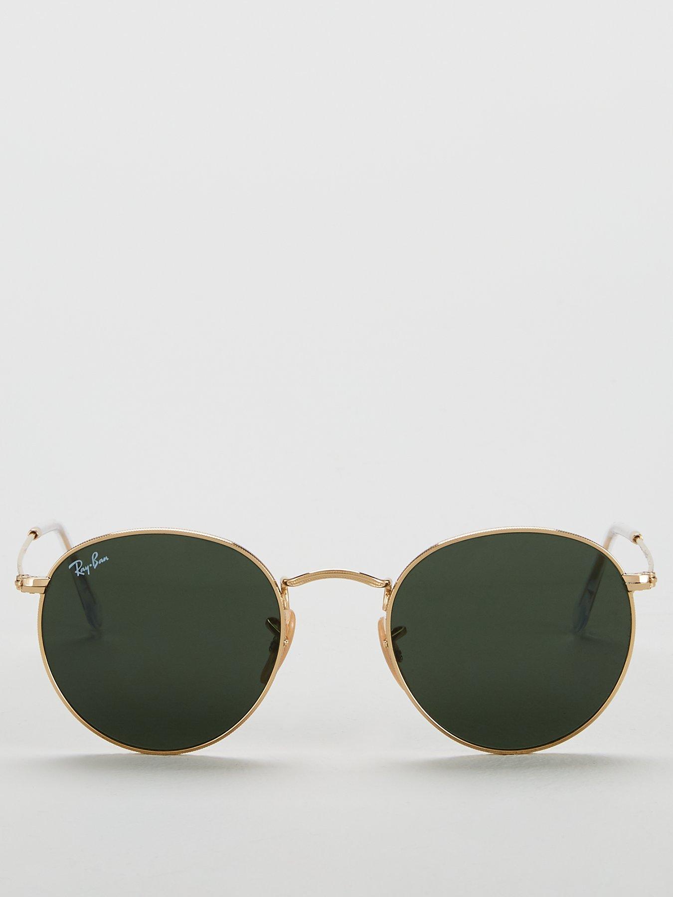 ray-ban-ray-ban-round-0rb3447-sunglasses-goldoutfit