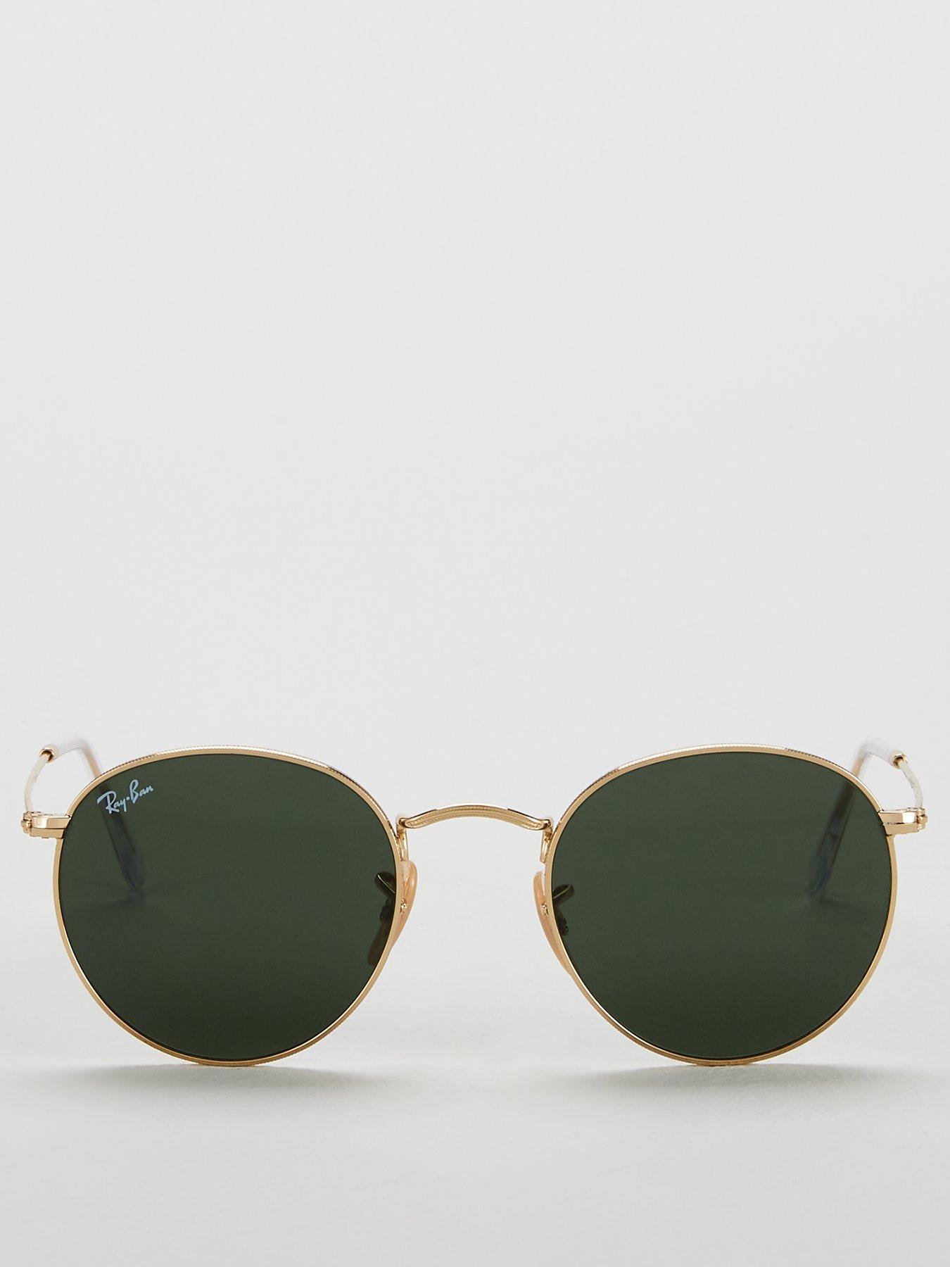 Image 3 of 4 of Ray-Ban Ray-Ban Round 0RB3447 Sunglasses - Gold