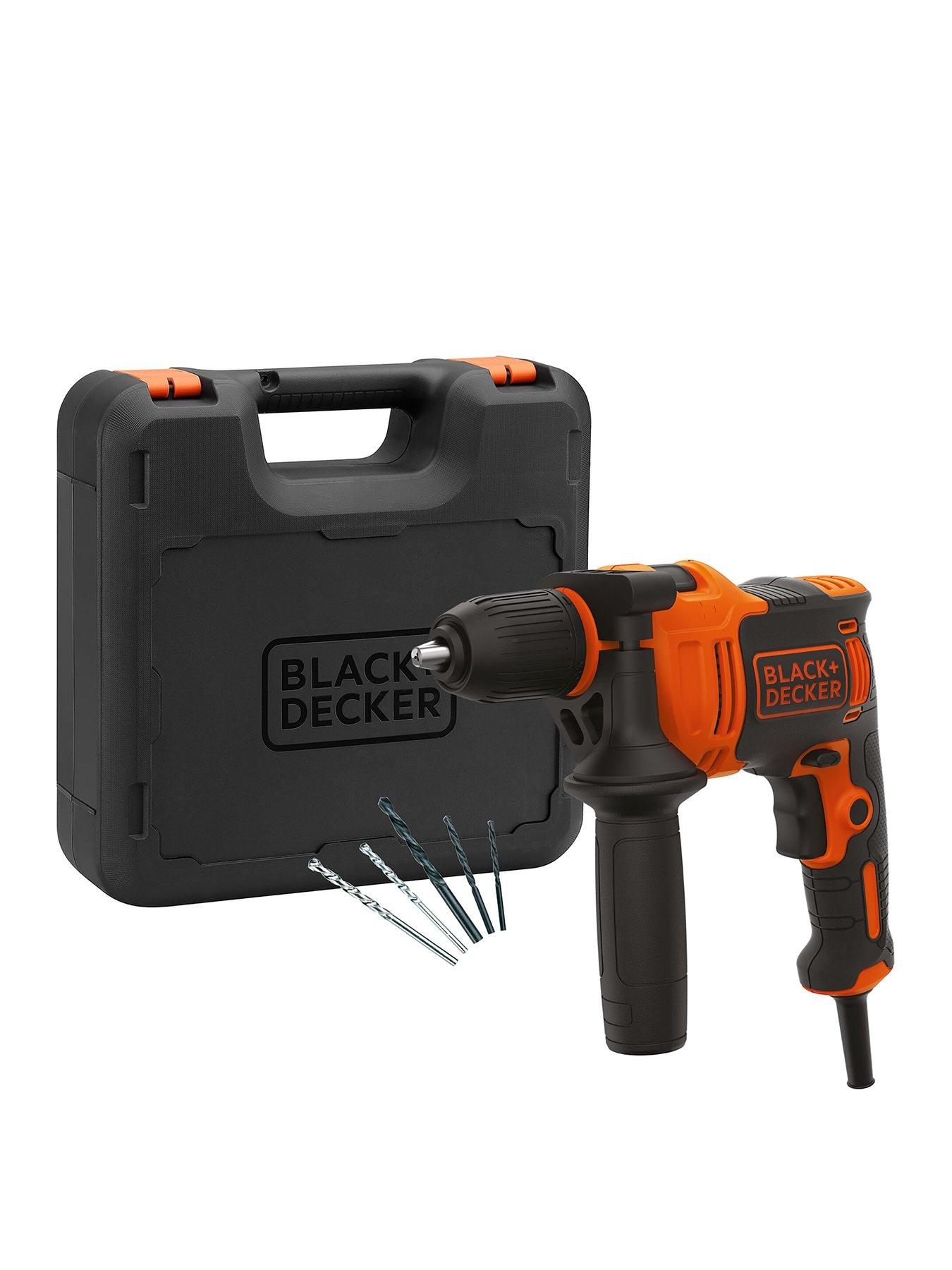Image 1 of 2 of Black & Decker 710W Corded Hammer Drill BEH710K-GB