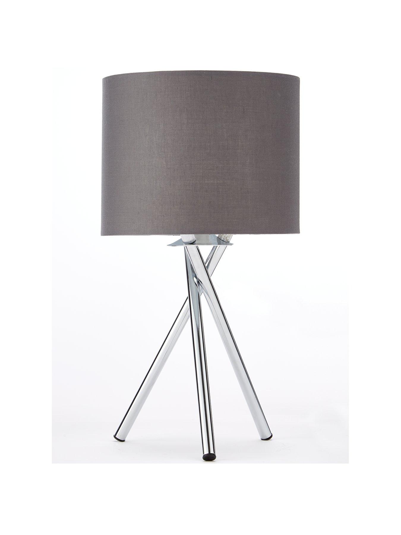 Very Home Tripod Bedside Table Lamp - Grey, Ochre