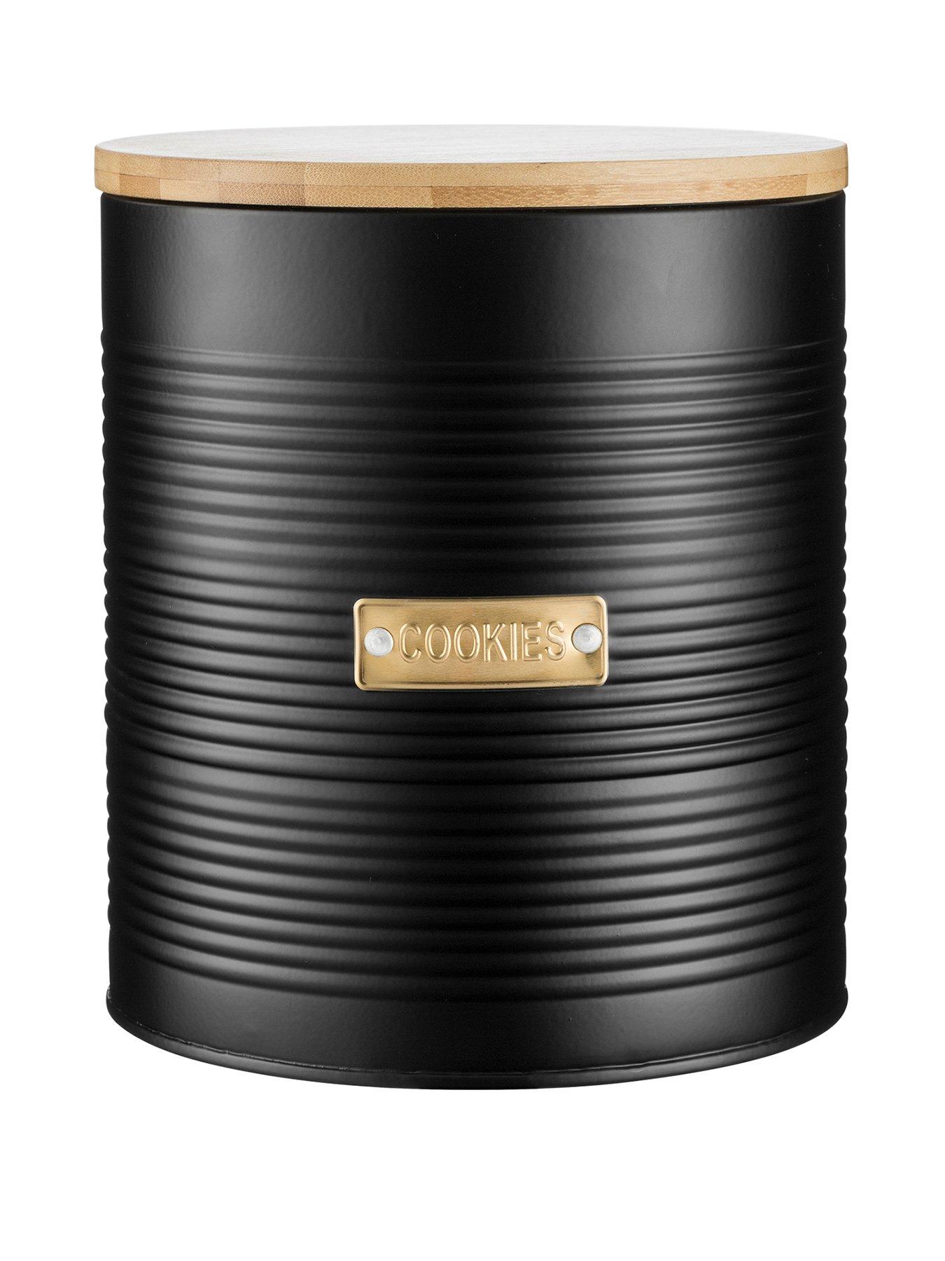 Image 1 of 3 of Typhoon Otto Black Cookie/Biscuit Tin