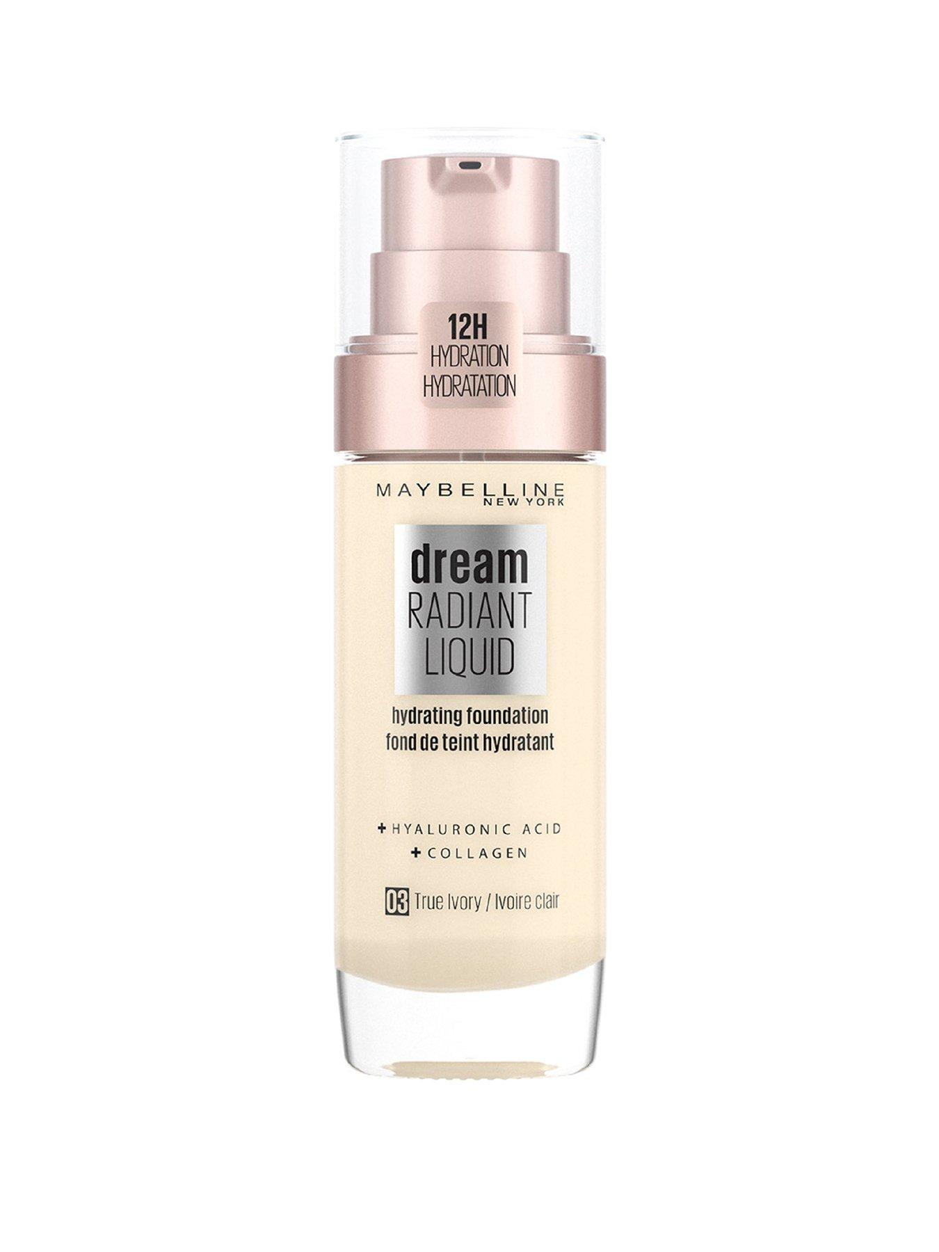 MAYBELLINE Dream Radiant Liquid Hydrating Foundation with Hyaluronic Acid and Collagen - Lightweight, Medium Coverage Up to 12 Hour Hydration