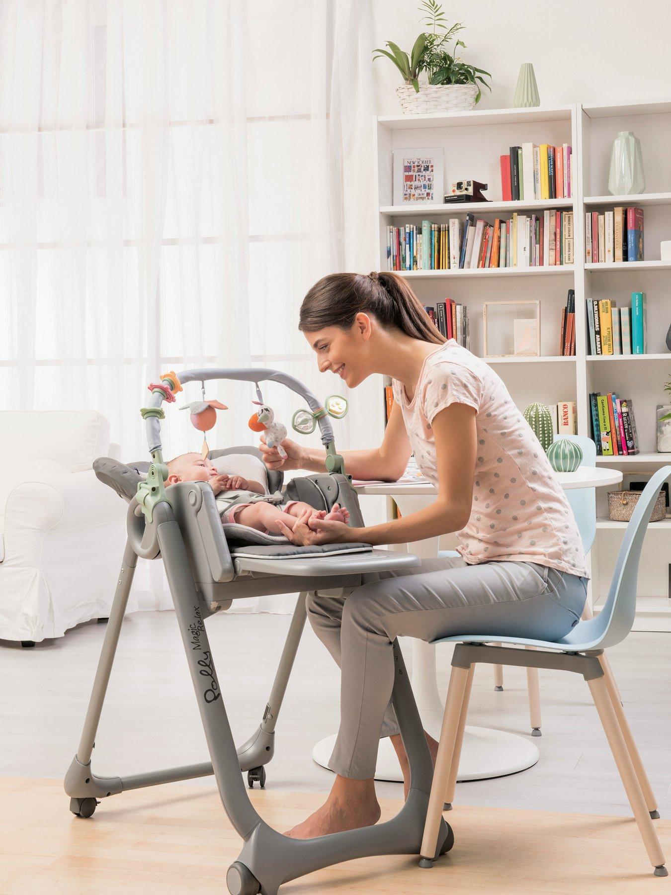 chicco-polly-magic-relax-baby-high-chair-from-birth-to-3-years-15-kg-adjustable-highchair-with-4-wheels-play-bar-and-reducer-cushion-graphitestillFront