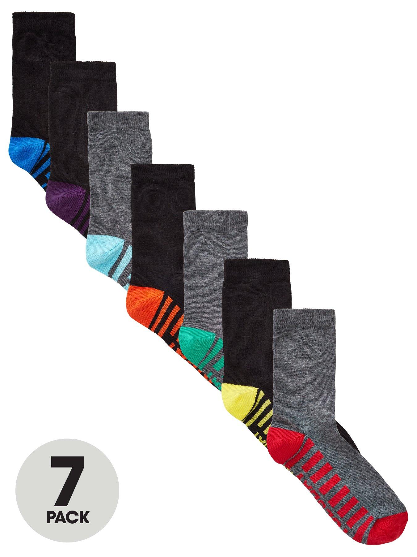Everyday 7 Pack Days Of The Week Socks - Multi