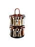 tower-rose-gold-and-black-rotating-spice-rack-and-16-jars-with-spicesstillFront