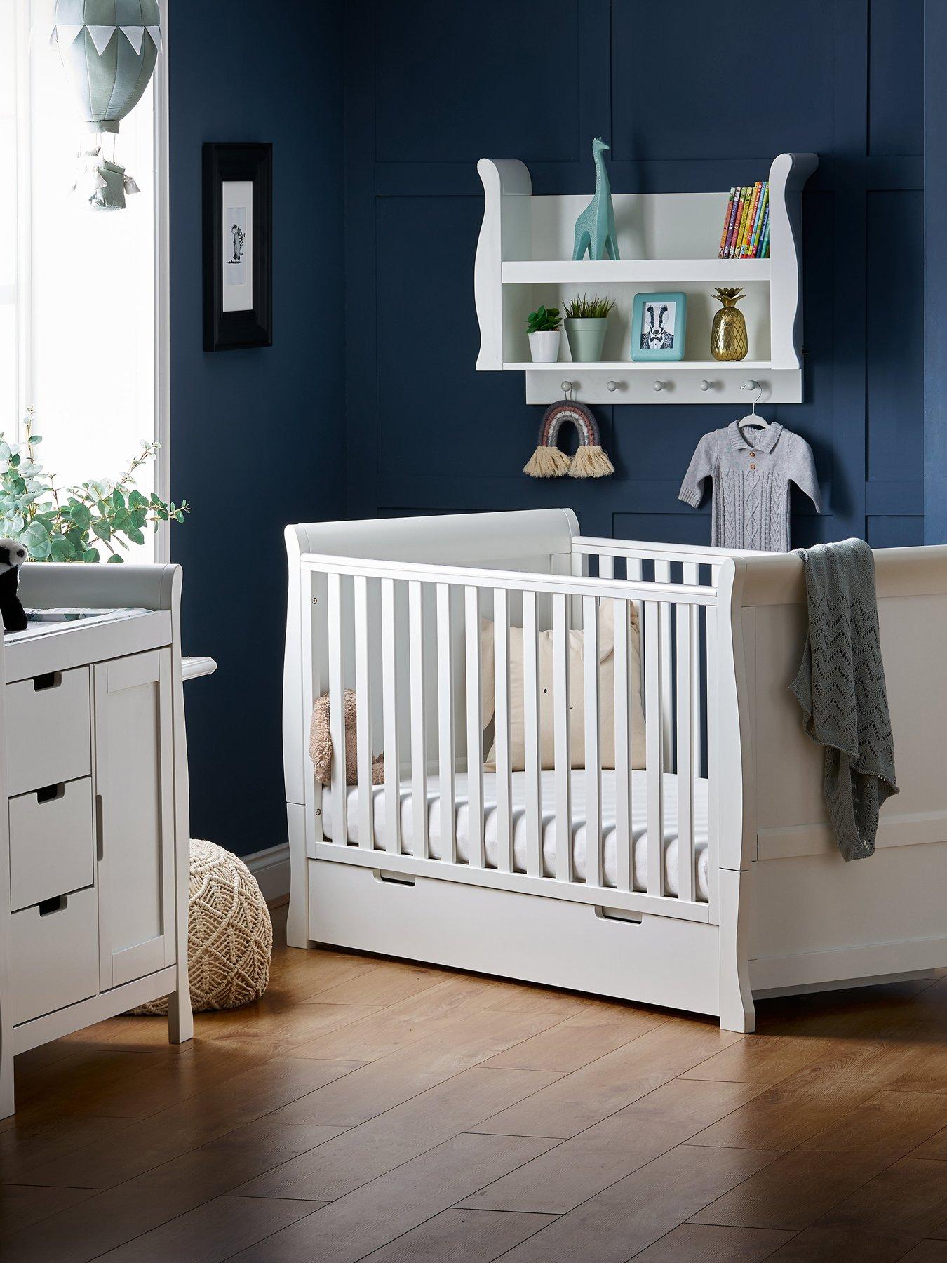 Image of Obaby Stamford Classic Sleigh 2-Piece Nursery Furniture Set