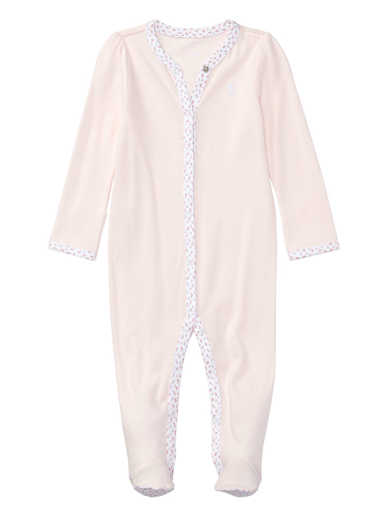 Image 1 of 2 of Polo Ralph Lauren Baby Girls Classic All-In-One - Pink