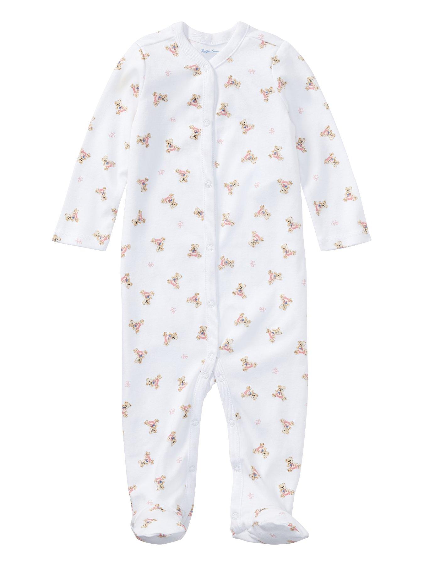 Ralph lauren sleepsuit hotsell