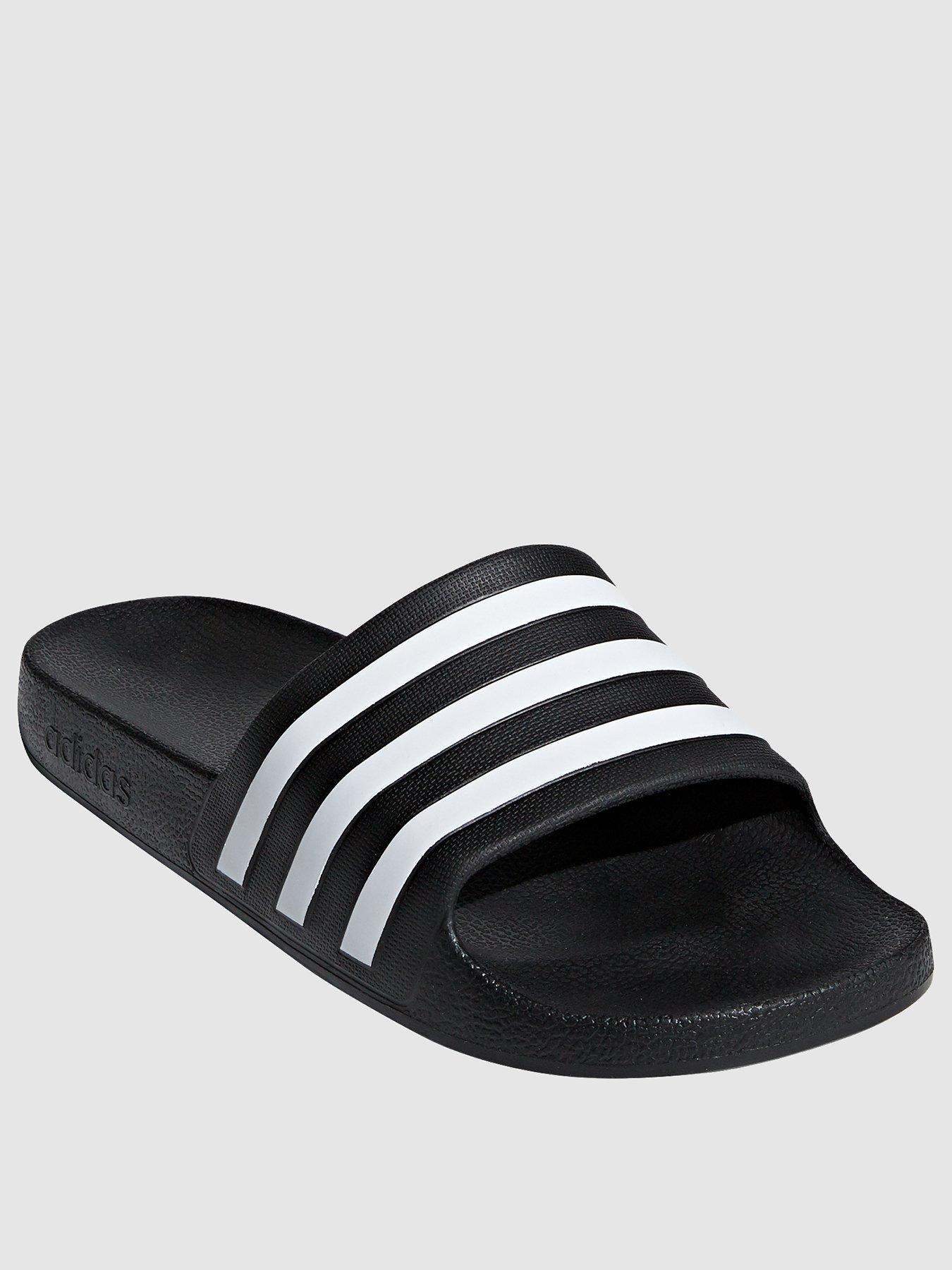 adidas-sportswear-womens-adilette-aqua-sliders-blackwhite