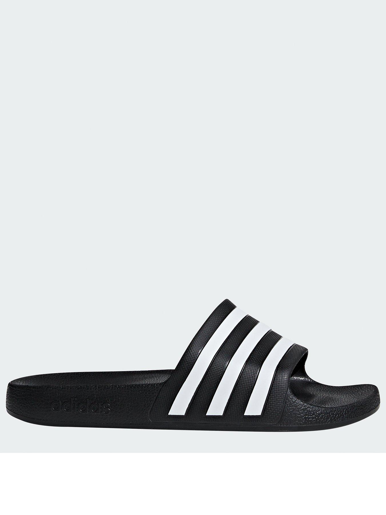 adidas-sportswear-womens-adilette-aqua-sliders-blackwhiteback