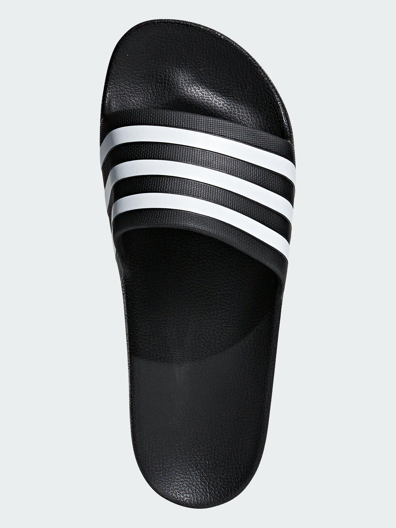 adidas-sportswear-womens-adilette-aqua-sliders-blackwhiteoutfit