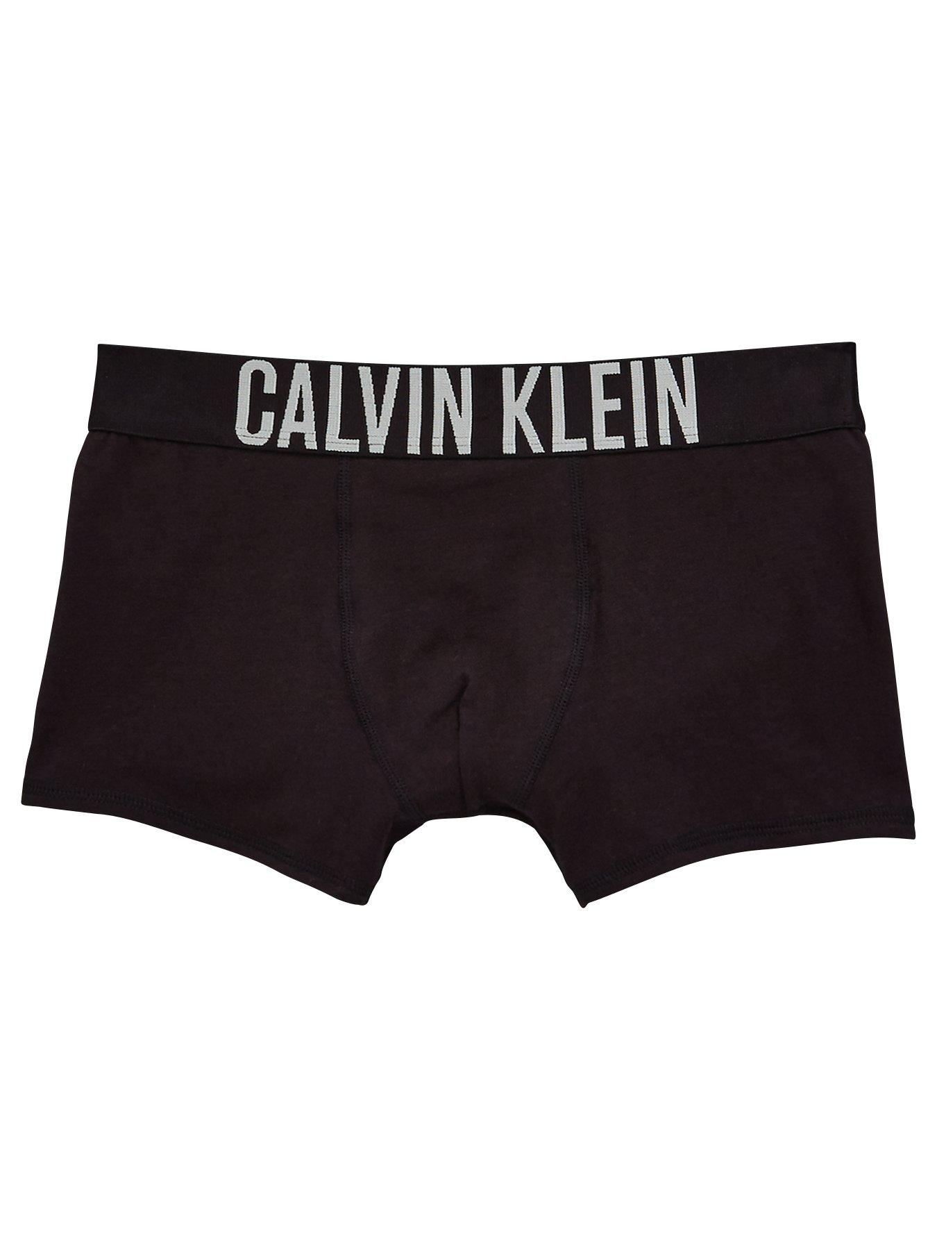 Image 2 of 4 of Calvin Klein Boys 2 Pack Trunks - Black