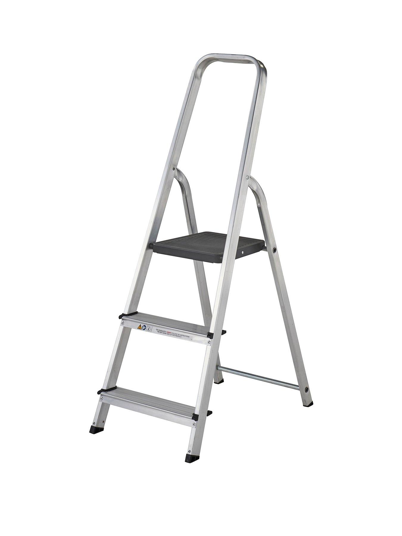 Image 1 of 6 of Werner High Handrail 3 Tread Stepladder