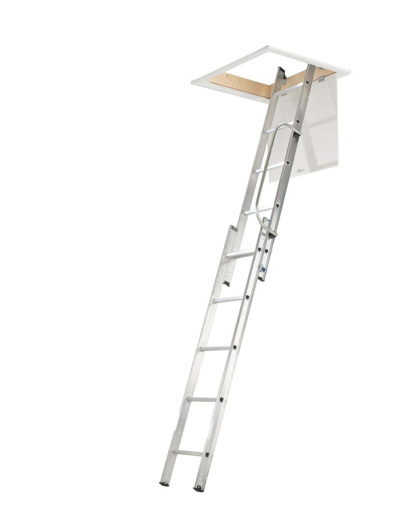 werner-2-section-aluminium-loft-ladderstillFront