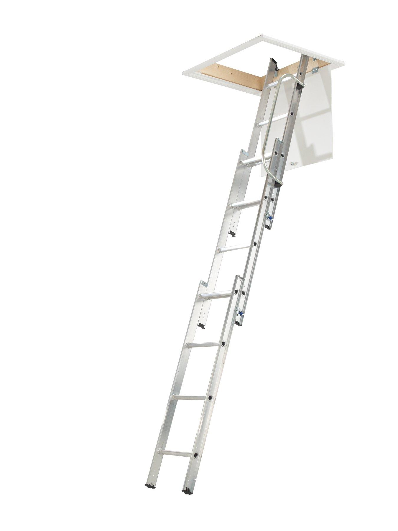 werner-section-aluminum-loft-ladderstillFront