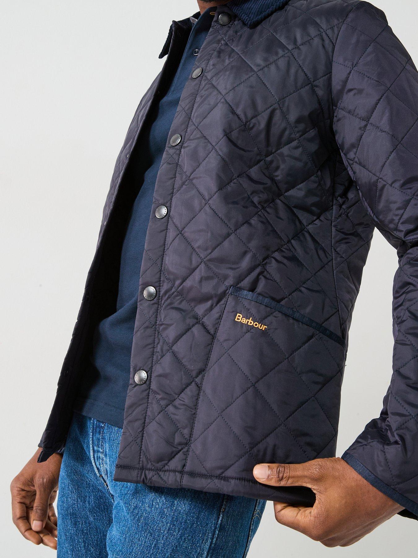 Image 4 of 5 of Barbour Heritage Liddesdale Quilted Jacket - Navy