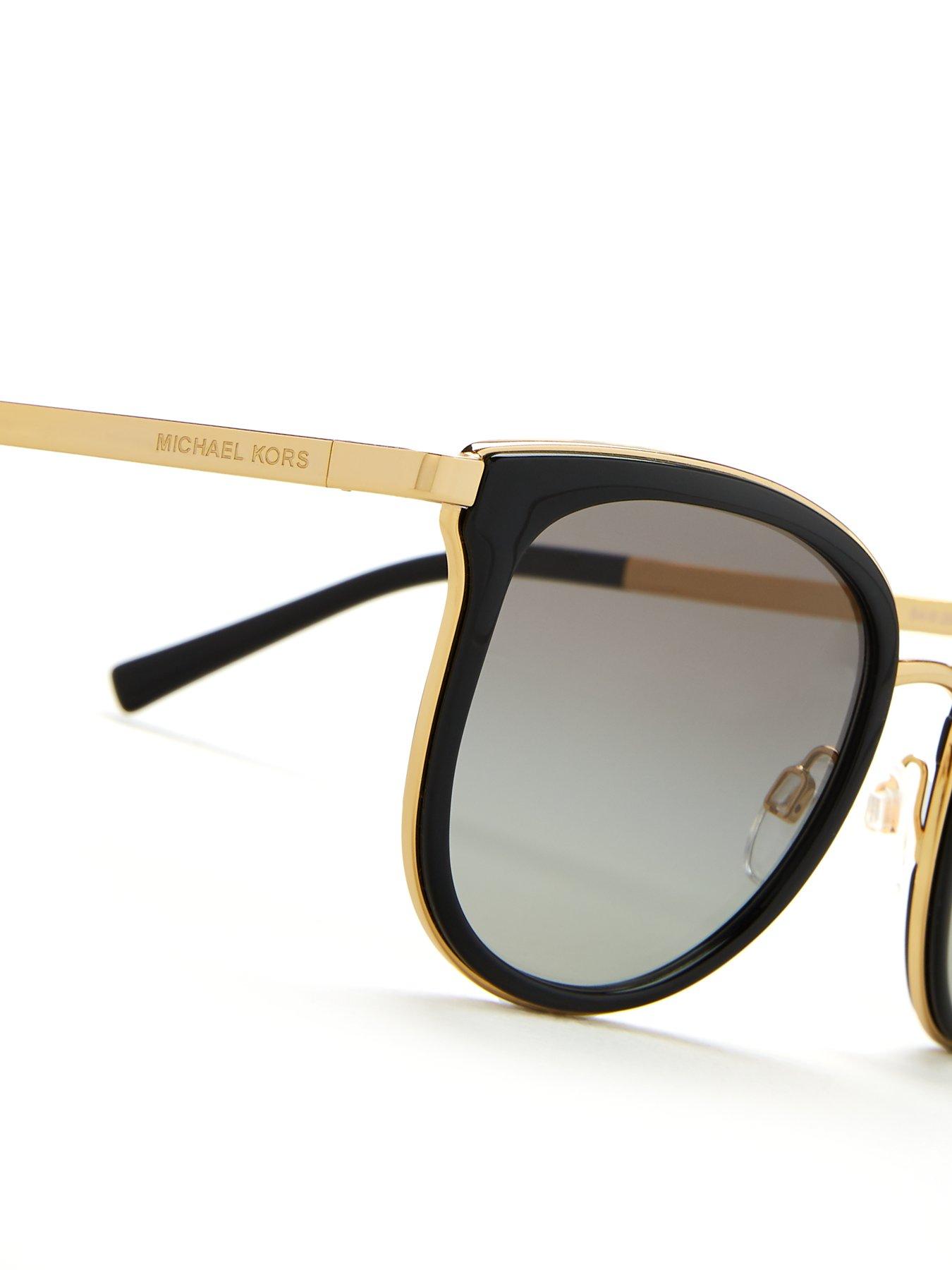 Michael kors sunglasses black and clearance gold