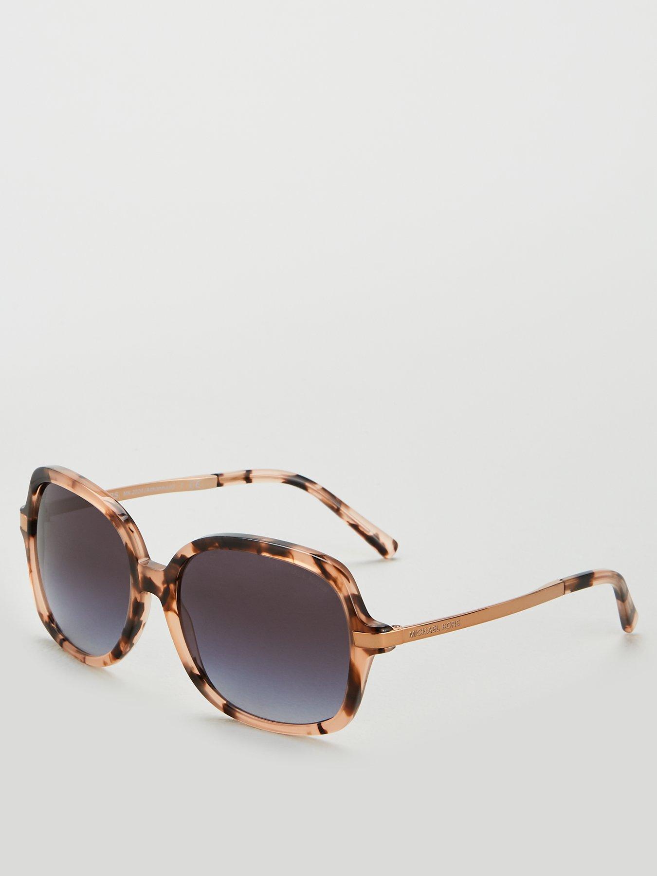 Image 2 of 5 of Michael Kors Adrianna II&nbsp;Square Sunglasses -&nbsp;Pink Tortoise