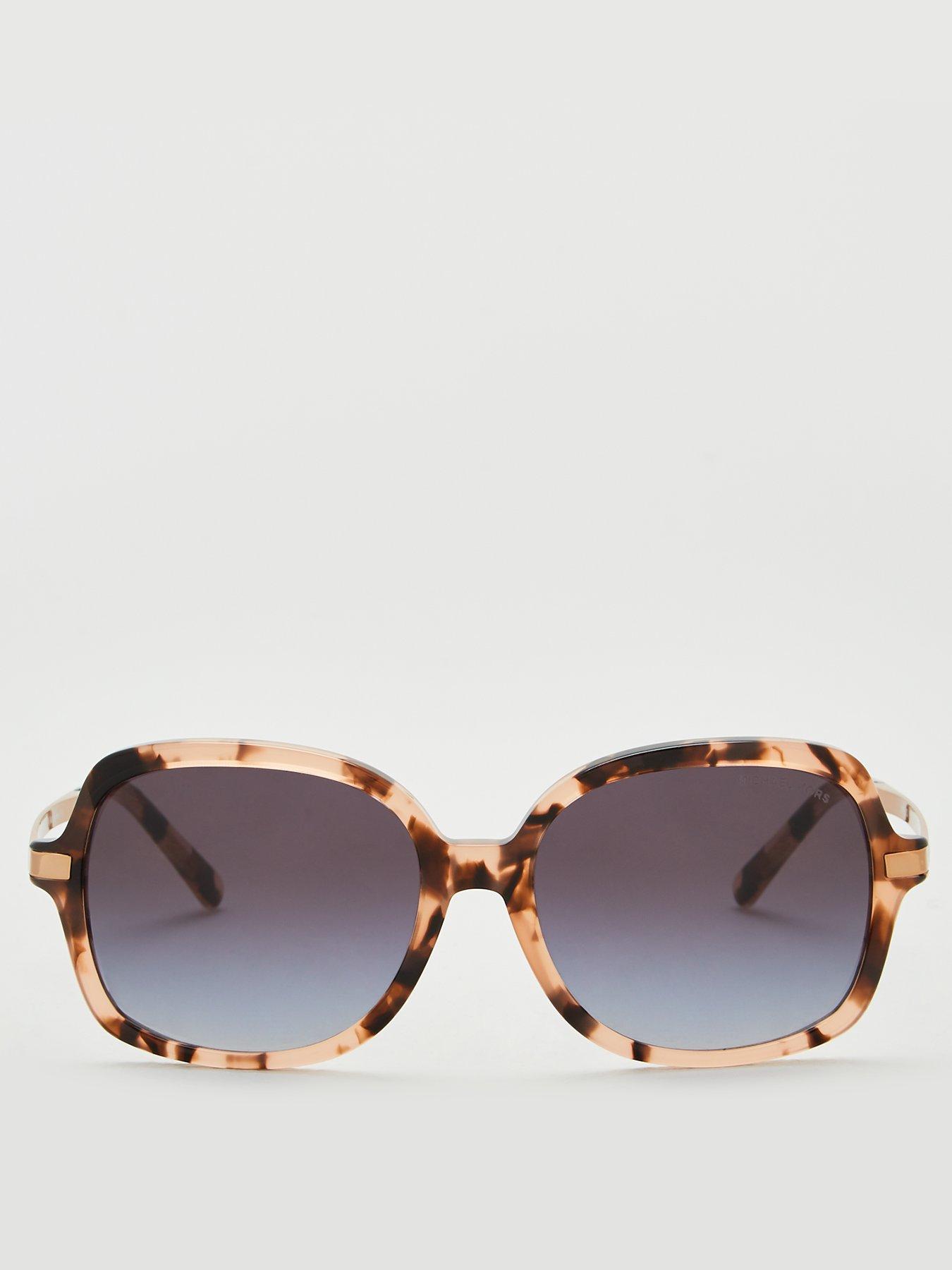 Image 4 of 5 of Michael Kors Adrianna II&nbsp;Square Sunglasses -&nbsp;Pink Tortoise