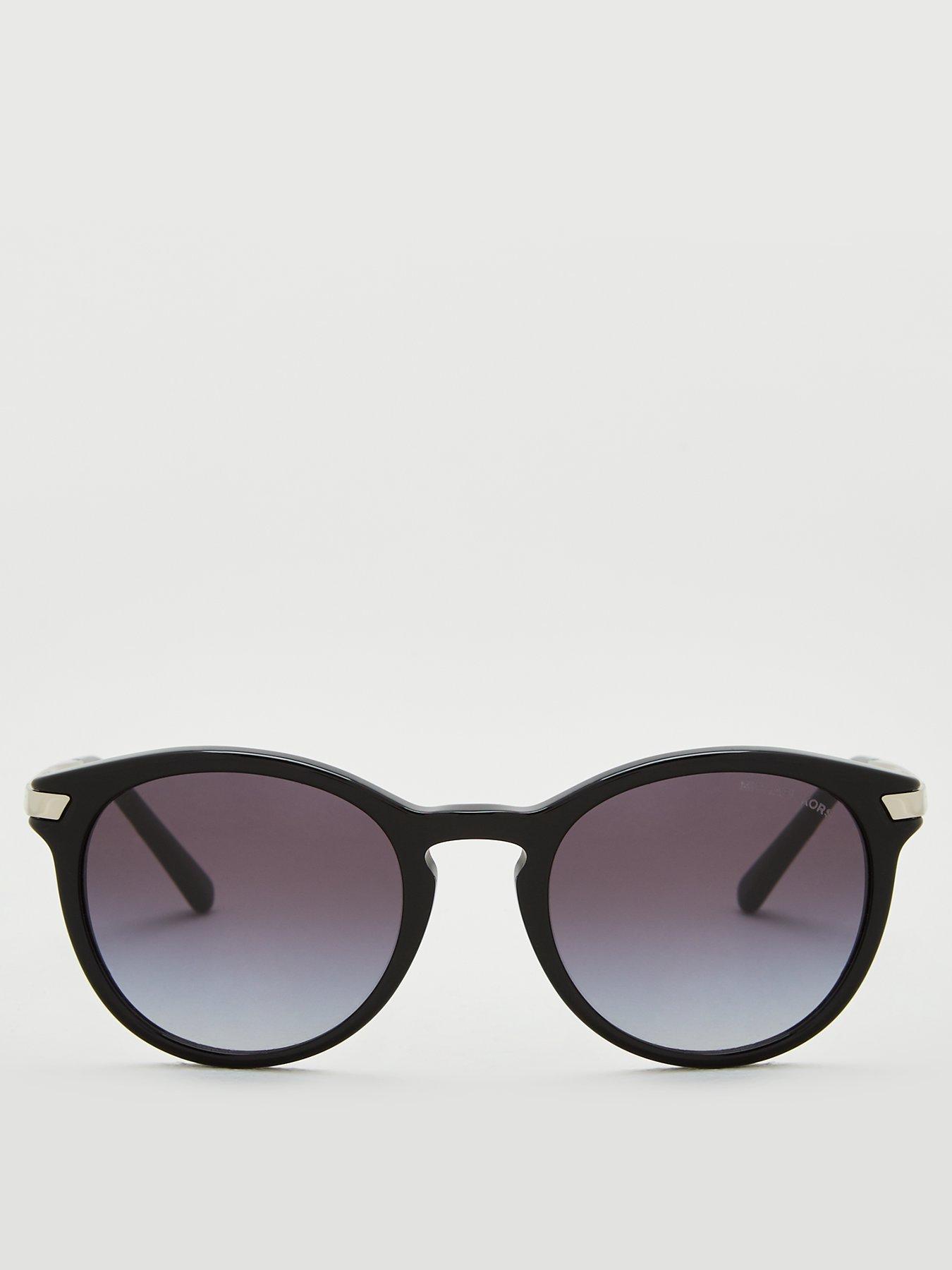 Image 3 of 4 of Michael Kors Adrianna III&nbsp;Round Sunglasses -&nbsp;Black