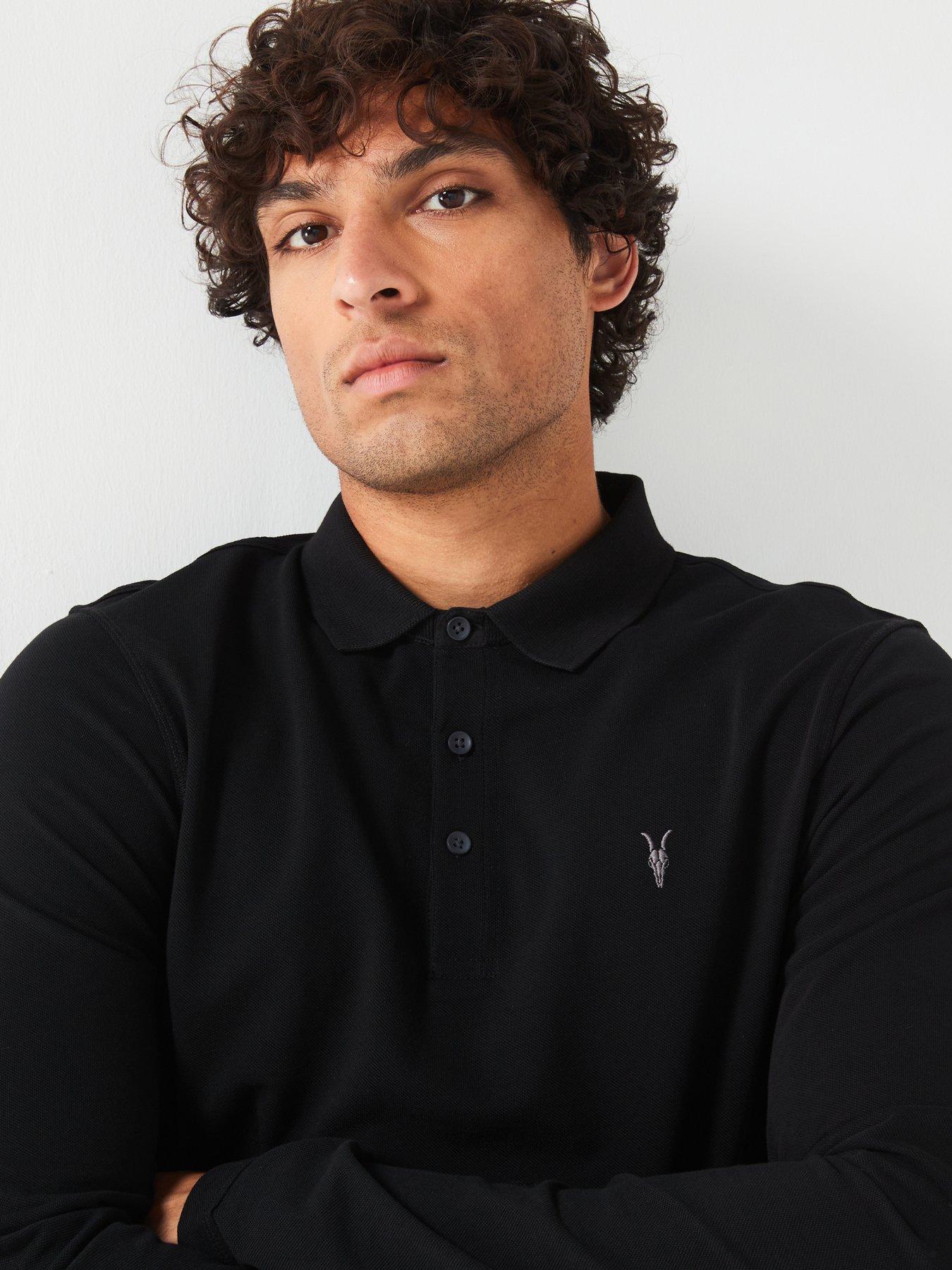 allsaints-reform-long-sleeve-polo-shirt-blackoutfit