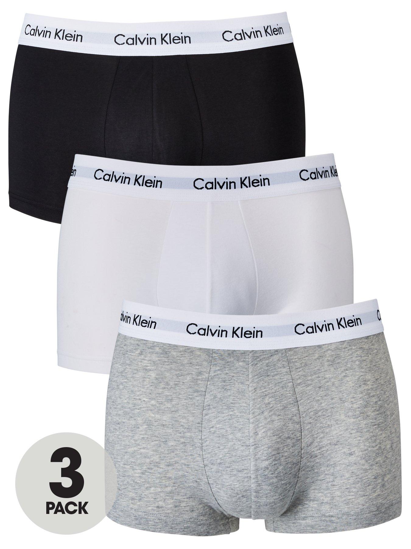 Calvin Klein 3 Pack Briefs - Black/White/Grey