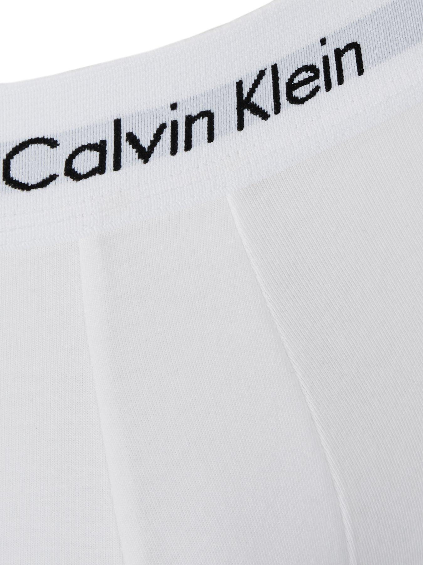 Image 3 of 3 of Calvin Klein Calvin Klein 3 Pack Low Rise Trunks - White