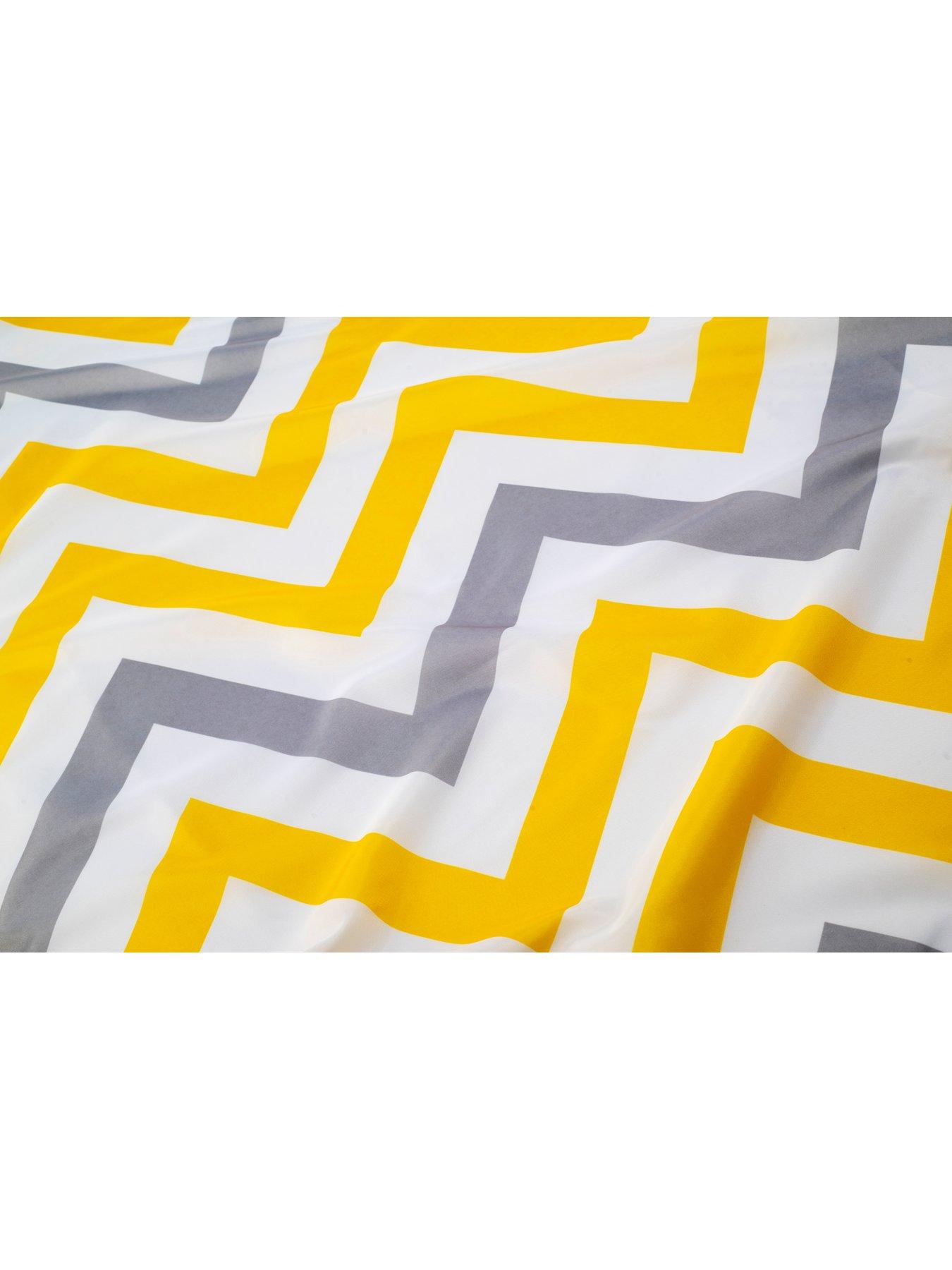 croydex-chevron-textile-shower-curtain-ndash-yellow-grey-and-whiteback