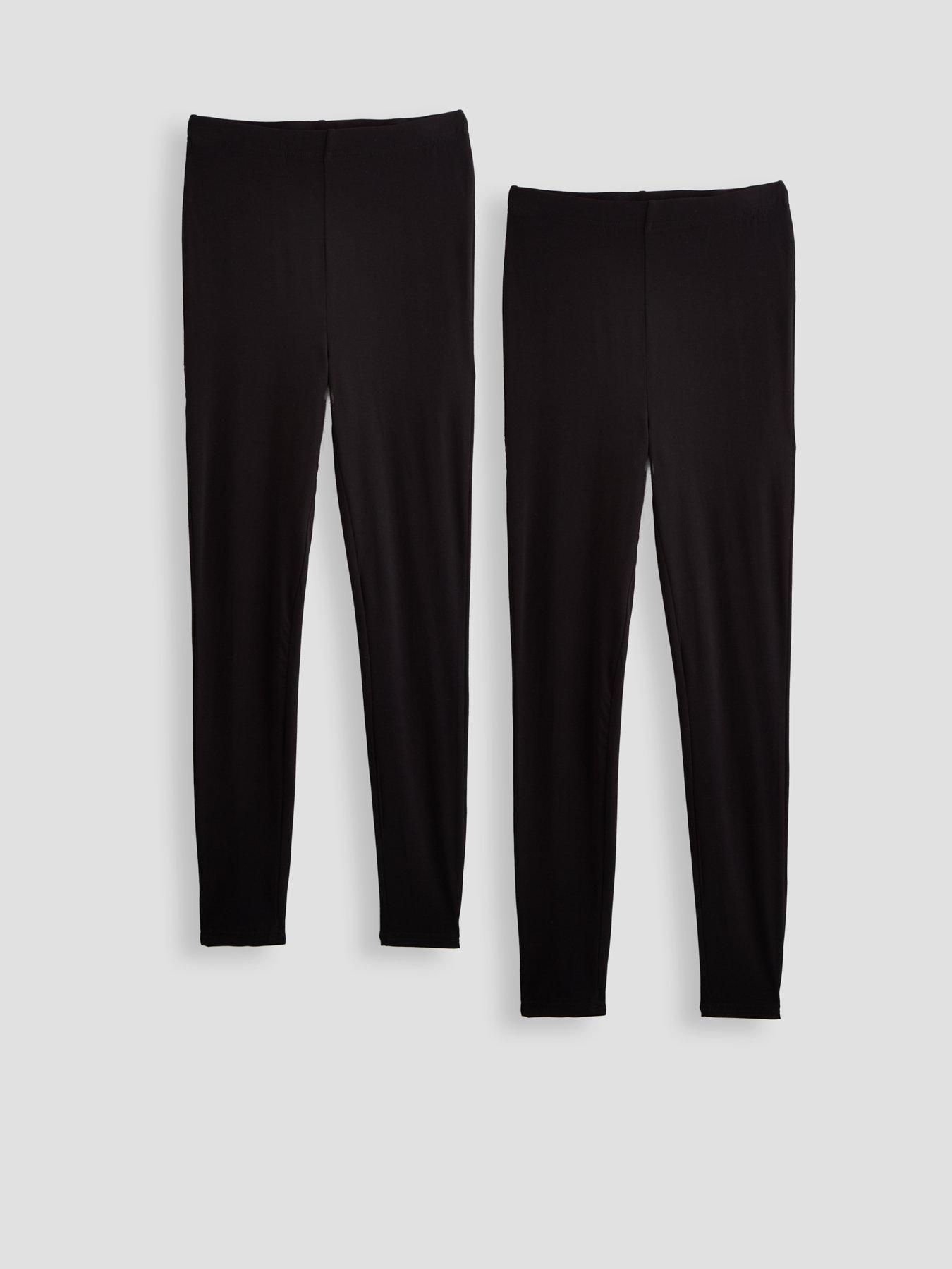 The Very Collection 2 Pack High Waist Leggings - Black