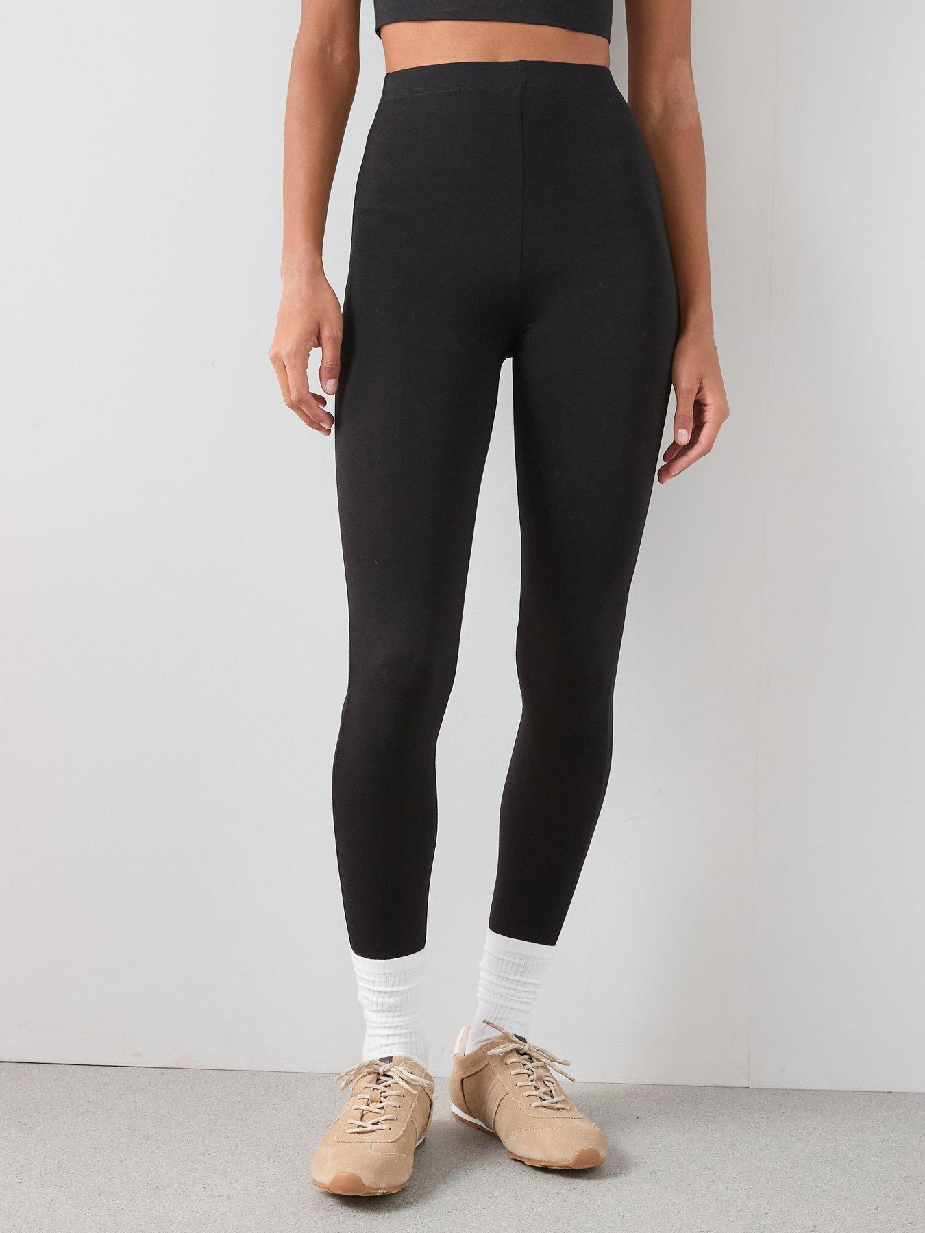 Image 4 of 7 of The Very Collection The Essential 2 Pack High Waist Leggings - Black