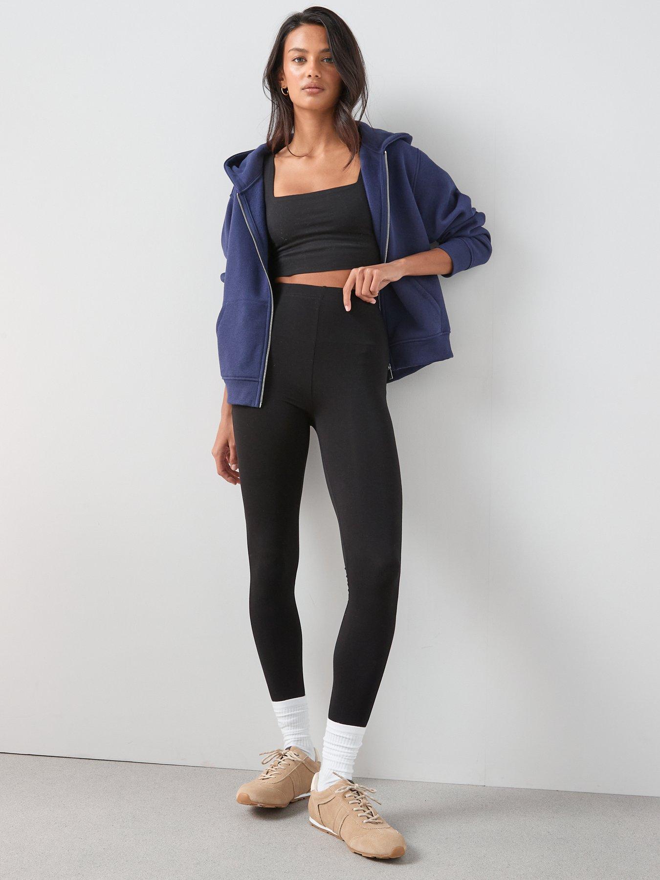 Image 6 of 7 of The Very Collection The Essential 2 Pack High Waist Leggings - Black