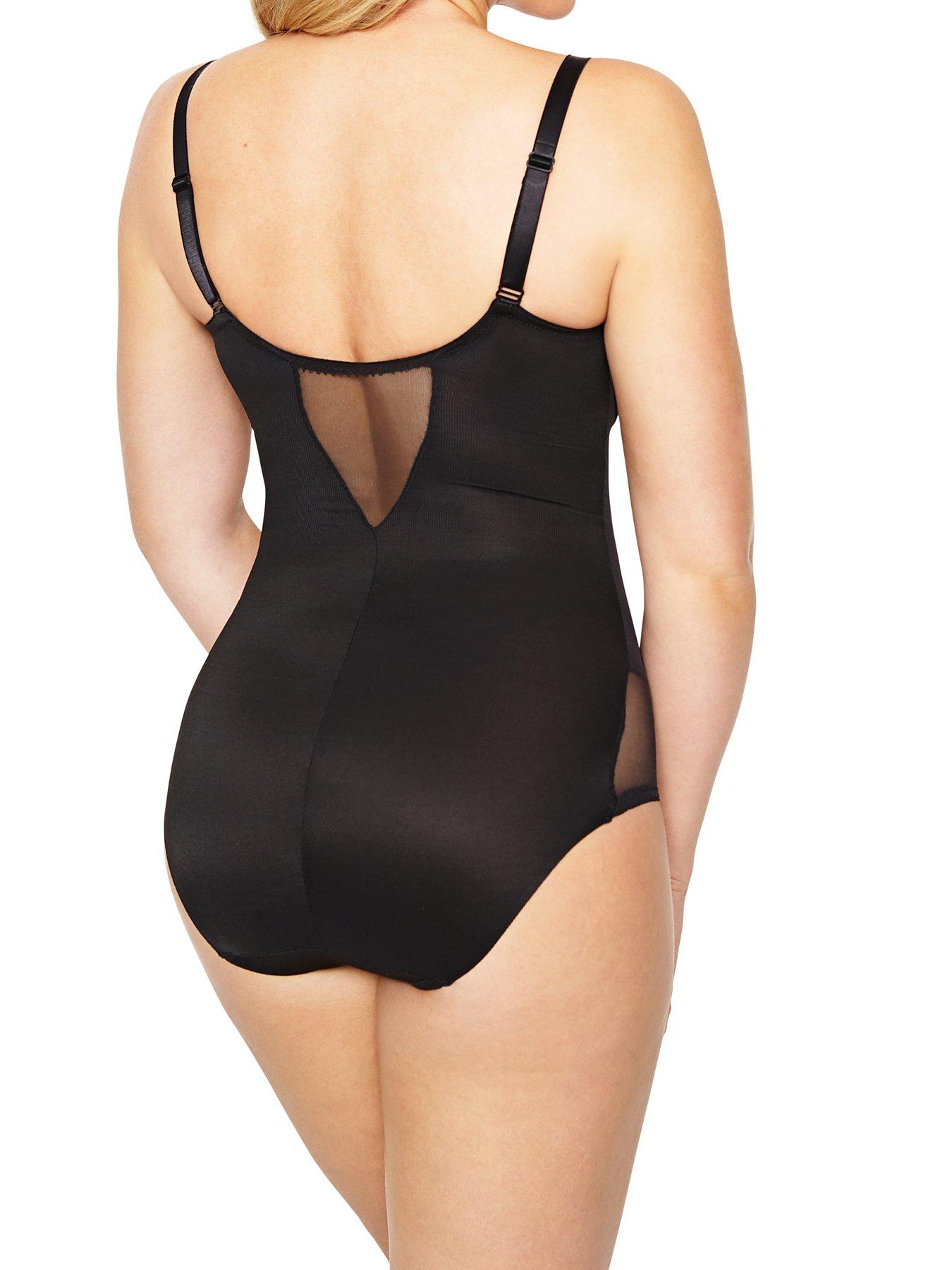 Women's Extra Firm Tummy-Control Sheer Trim Bodysuit 2783