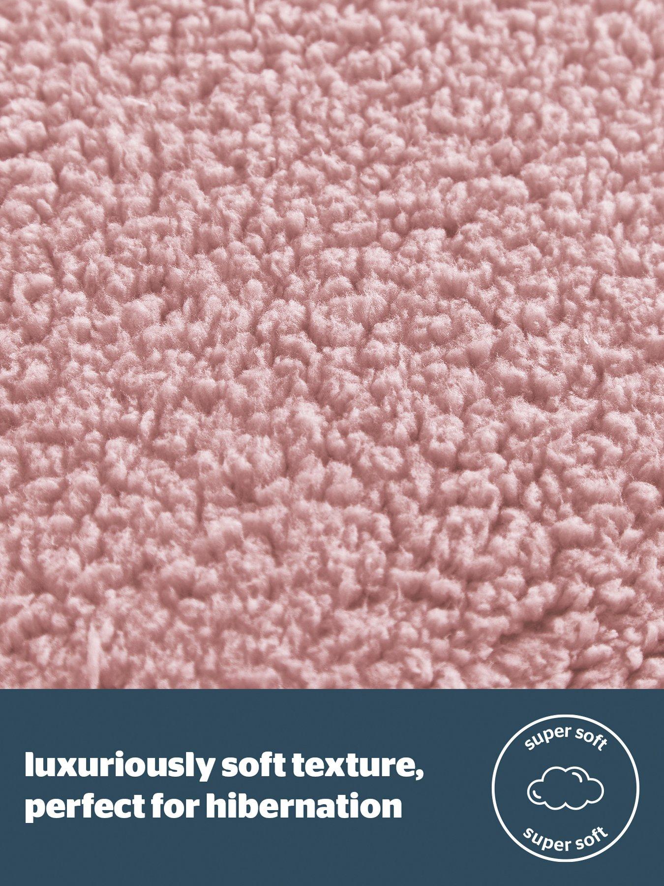 Image 2 of 6 of Silentnight Teddy Fleece Fitted Sheet - Pink