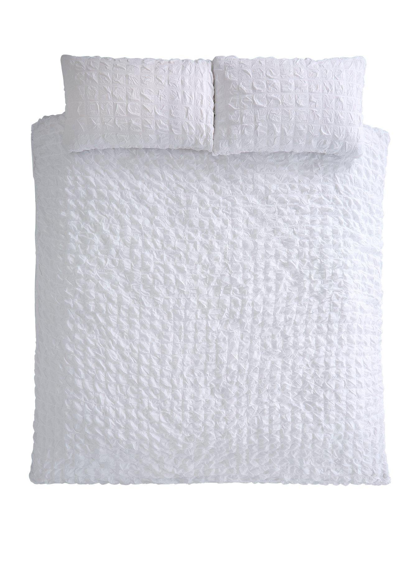 Image 2 of 3 of Very Home Seersucker Cotton Duvet Cover Set