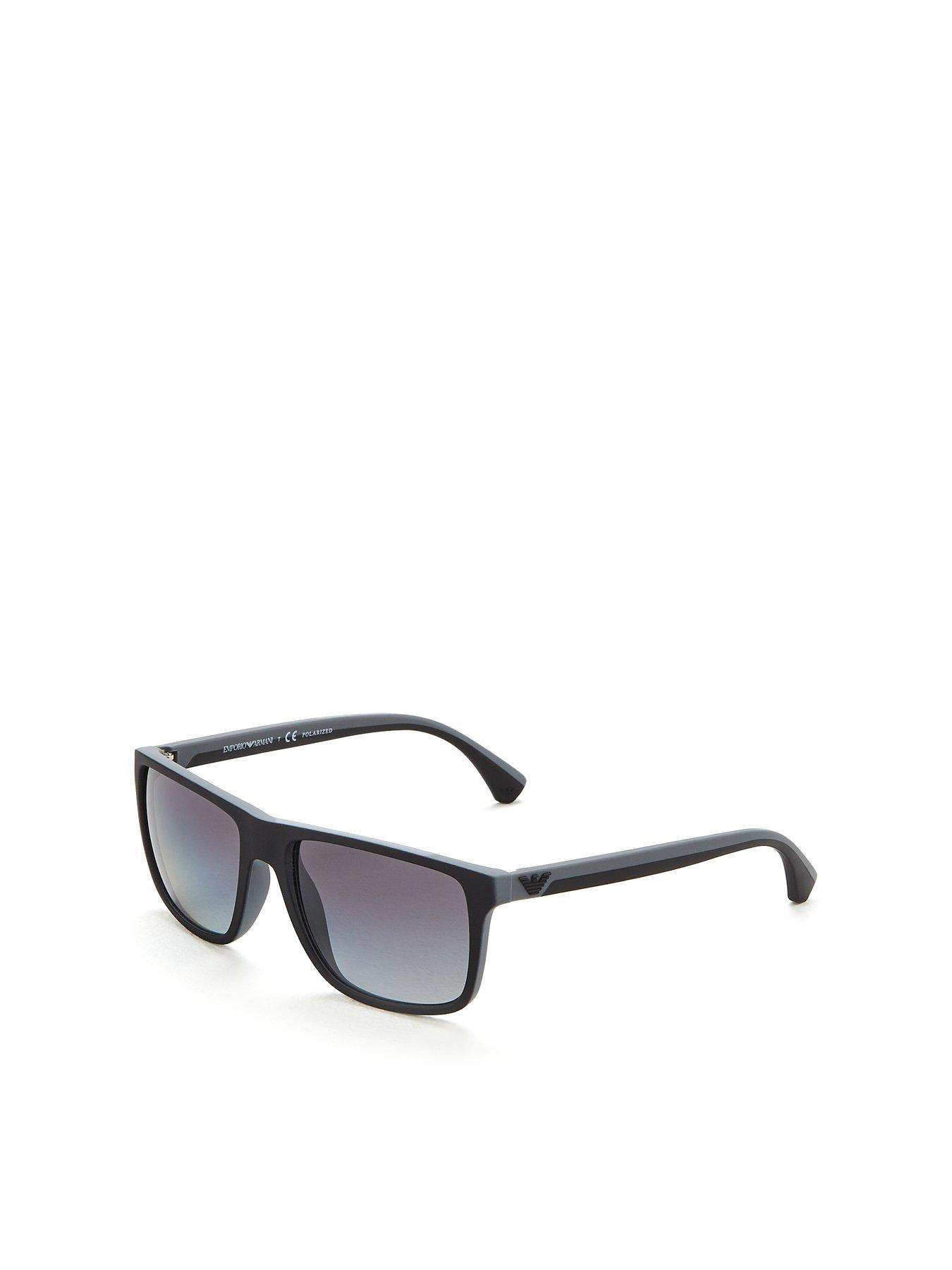 undefined Emporio Armani Rectangle OEA4033 Sunglasses - Black
