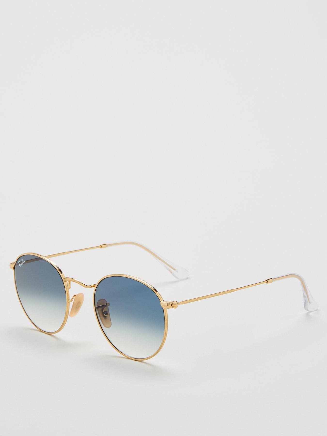 Image of Ray-Ban Ray-Ban 0RB3447N Round Sunglasses - Gold