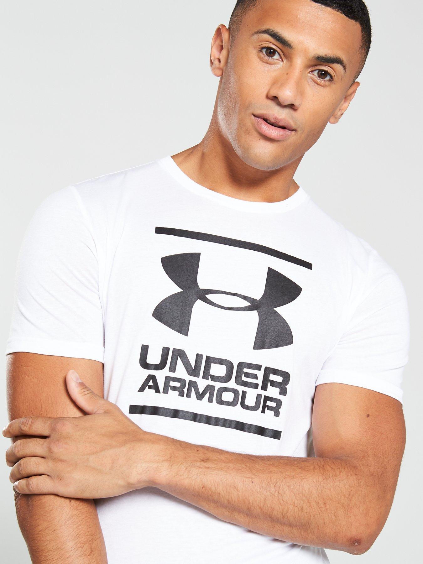 Image 4 of 4 of UNDER ARMOUR Gl Foundation Short Sleeve T-Shirt - White