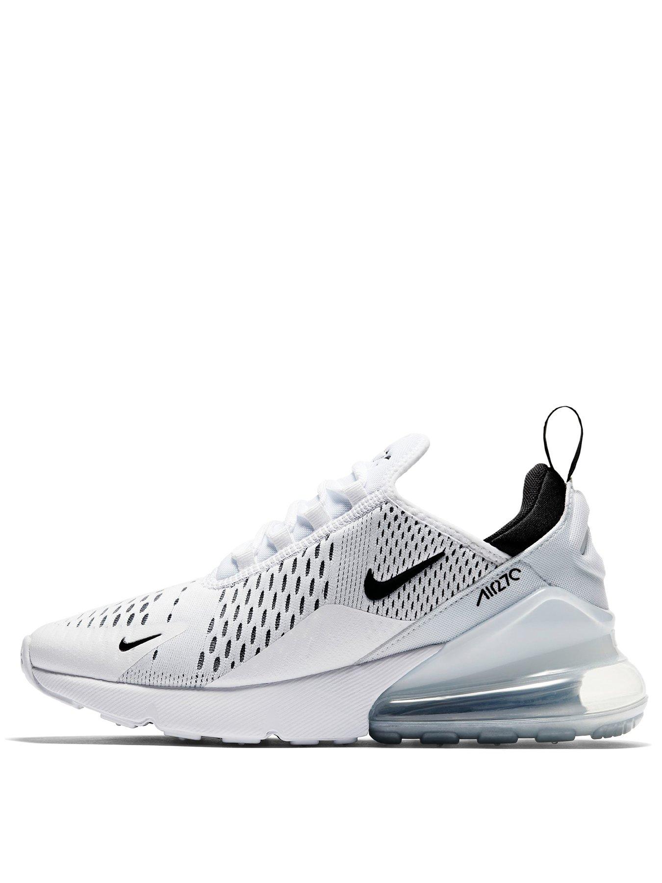 Nike white and black air max store 270 trainers