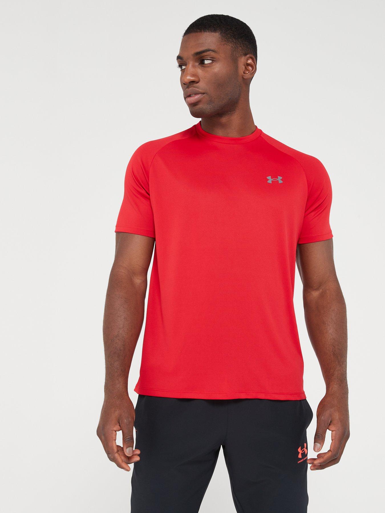 UNDER ARMOUR Tech 2.0 Short Sleeve T-Shirt - Red/Grey