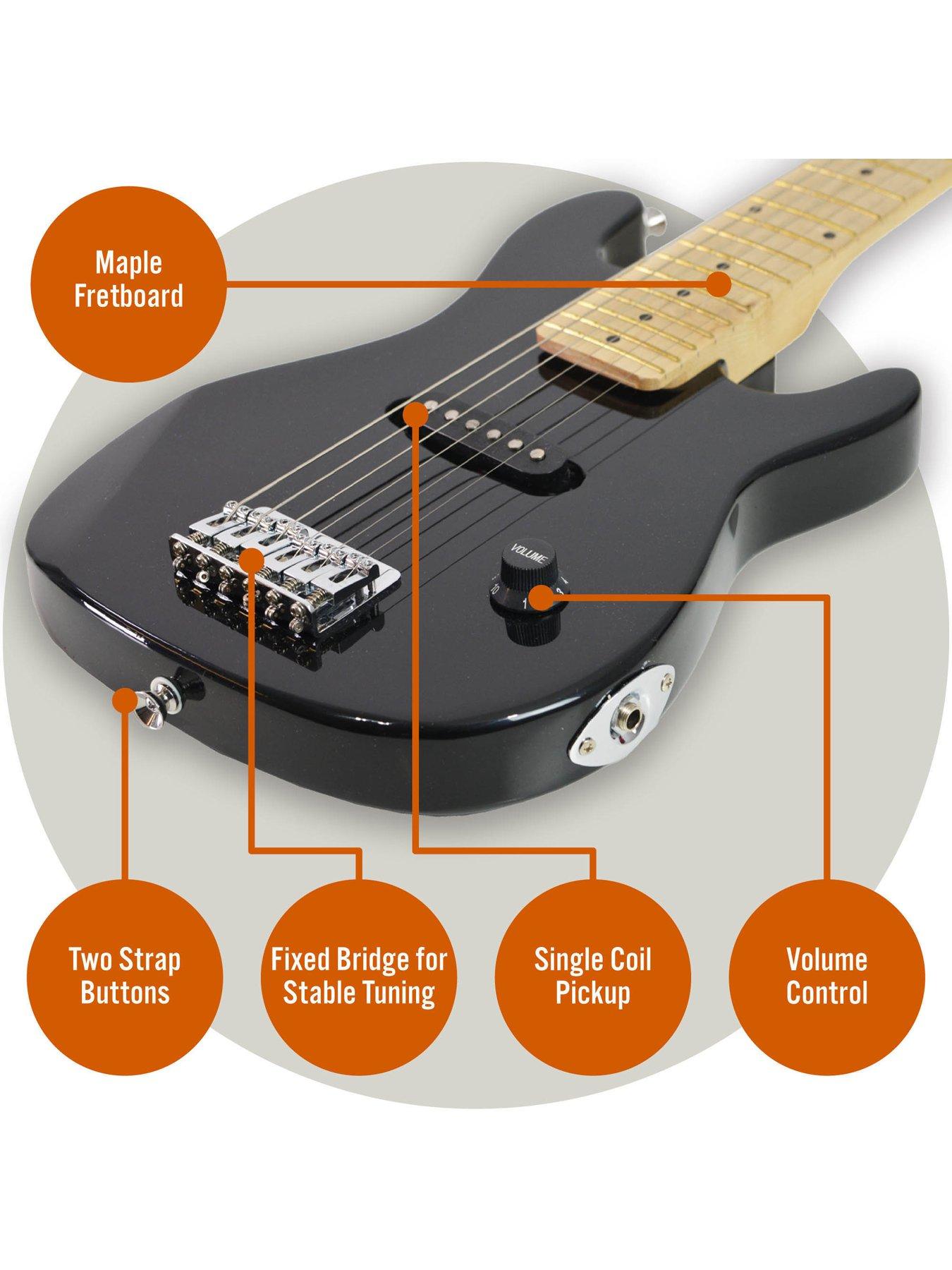 Image 4 of 6 of 3rd Avenue Junior Electric Guitar Pack - Black with Free Online Music Lessons