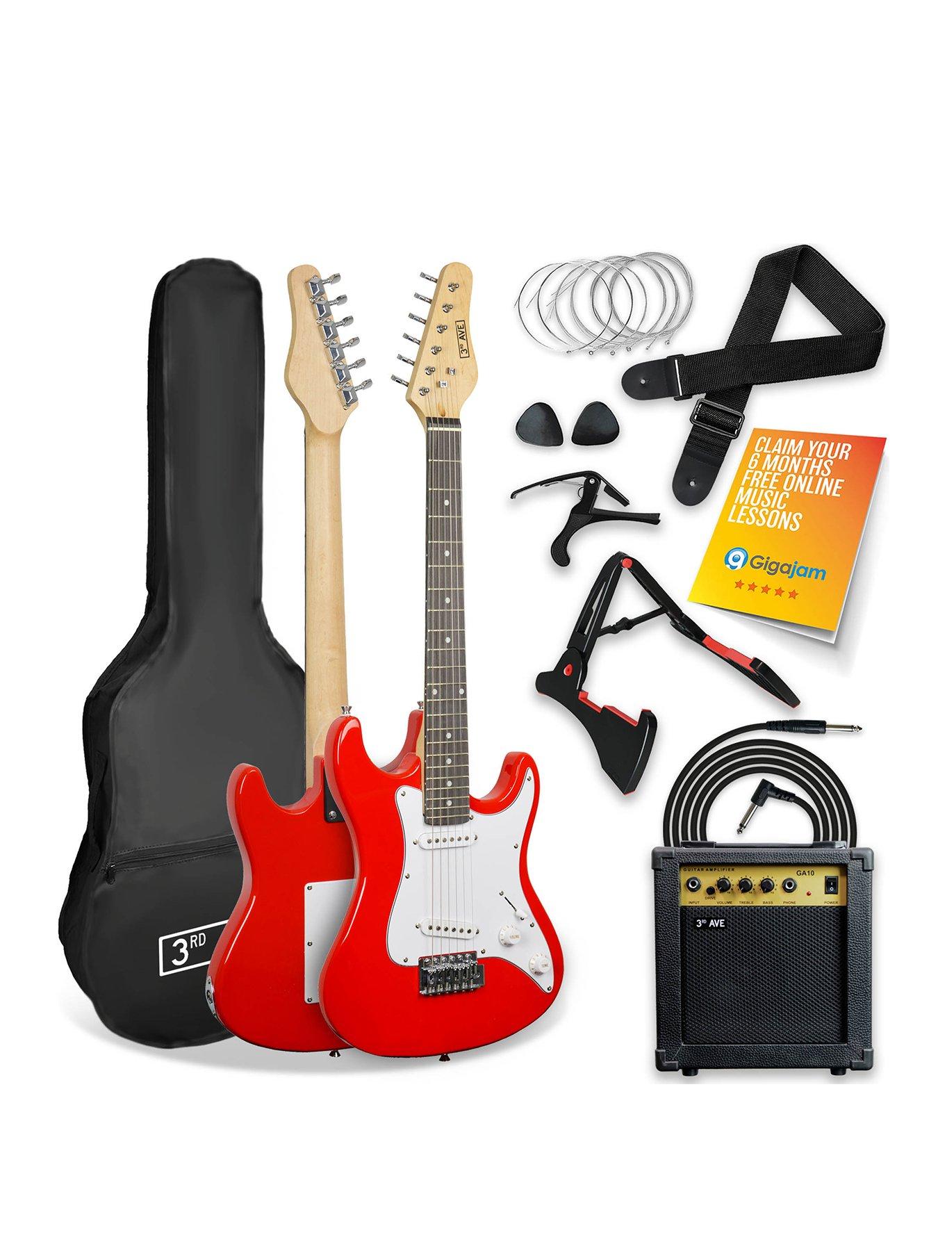 rocket-34-size-electric-guitar-ultimate-kit-with-10w-amp-6-months-free-lessons-redfront