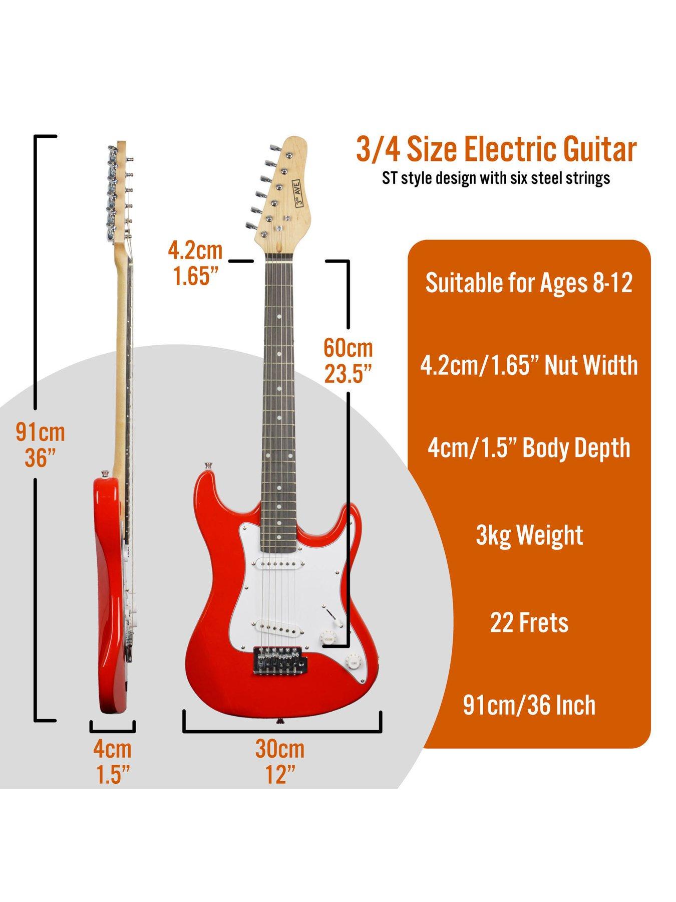 rocket-34-size-electric-guitar-ultimate-kit-with-10w-amp-6-months-free-lessons-redstillFront