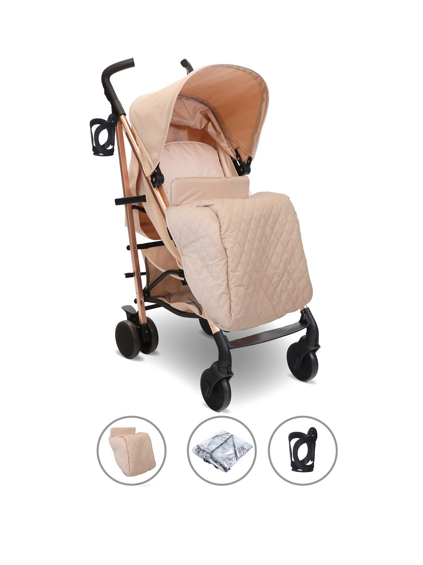 Image 1 of 7 of My Babiie MB51 Plus Stroller - Rose Gold Blush