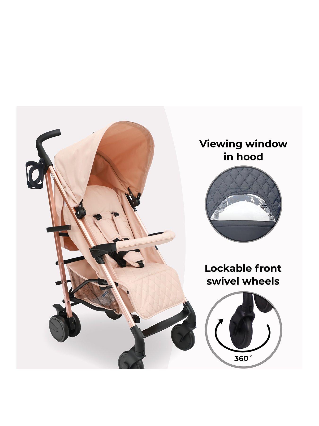 Image 2 of 7 of My Babiie MB51 Plus Stroller - Rose Gold Blush