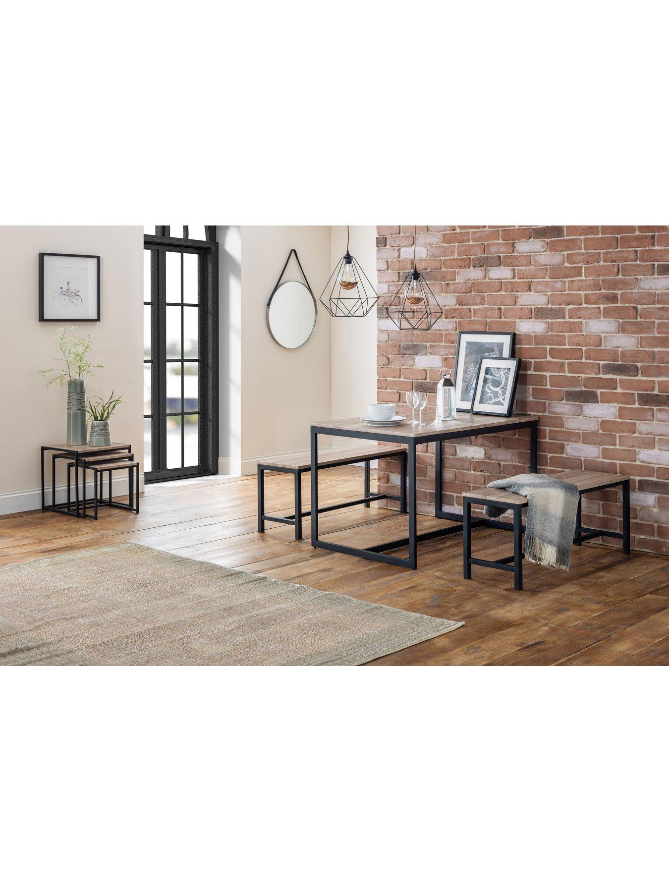 julian-bowen-tribeca-120-cm-dining-table-2-benches