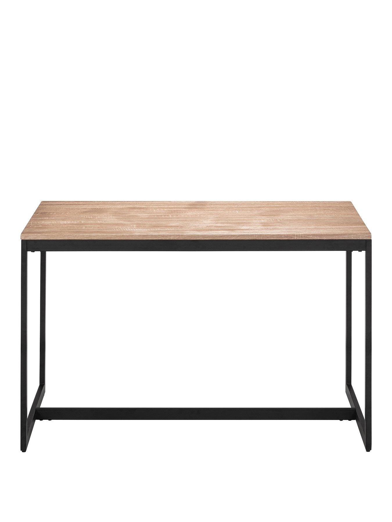 Image 3 of 5 of Julian Bowen Tribeca 120 cm Dining Table + 4 Monroe Chairs - Walnut