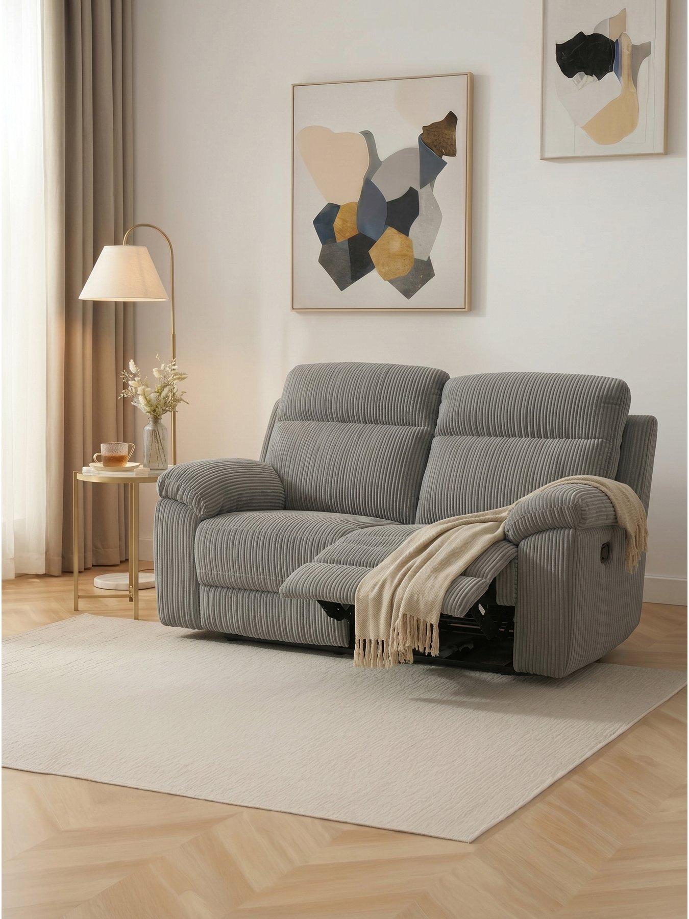 The Very Collection Baron Fabric 2 Seater Manual Recliner Sofa