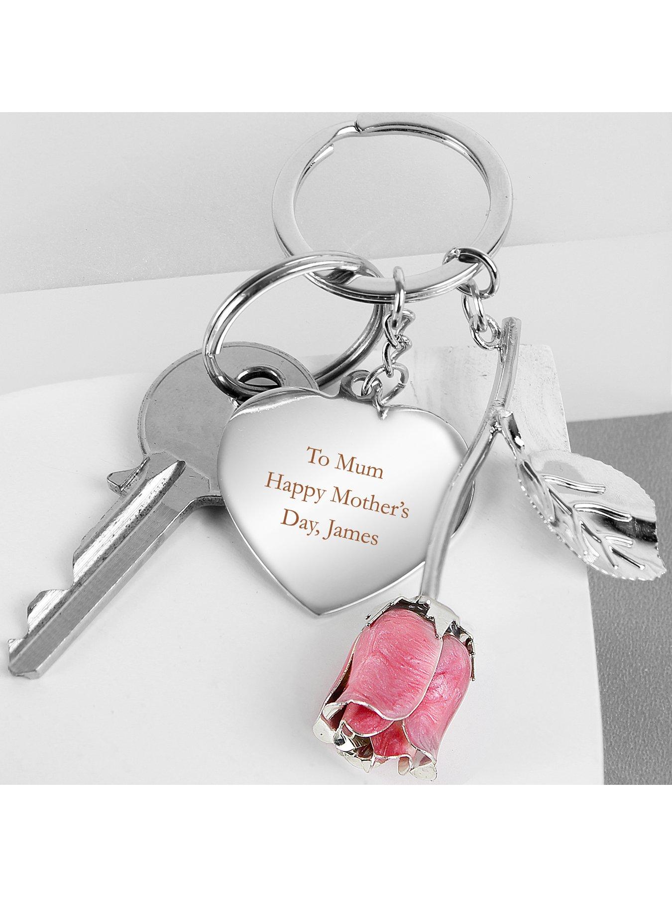 the-personalised-memento-company-personalised-pink-rose-keyringoutfit